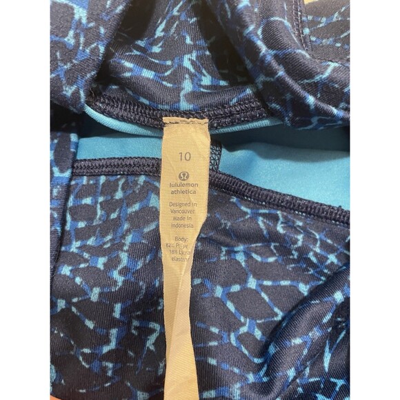 Lululemon Pure Practice Pant Size 10 Samba Snake Kayak Blue Hero - Picture 6 of 9